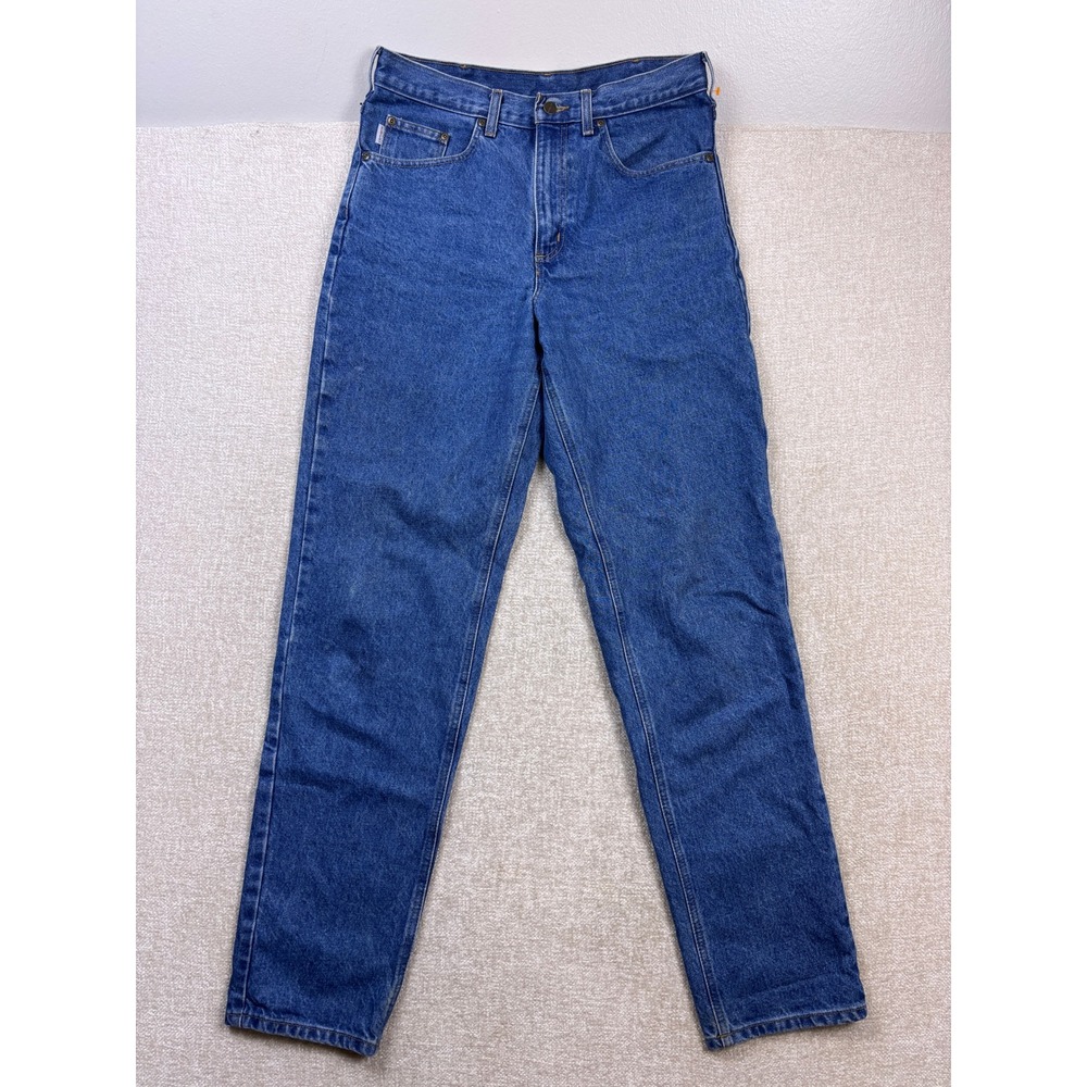Carhartt B17-DST Relaxed Fit Tapered Leg Jeans Mens 34x36 Dark Stone Blue Denim